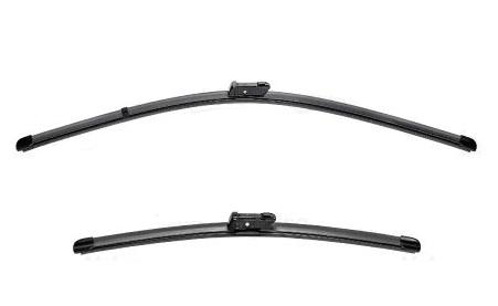 Set ștergătoare parbriz VALEO SILENCIO X.TRM FLAT BLADE 577818, lungimi 650 mm și 475 mm, cu spoiler, fără carcasă