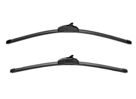 Set ștergătoare parbriz VALEO SILENCIO X.TRM Flat Blade, model 577836, lungimi 600 mm și 500 mm, fără carcasă, cu spoiler