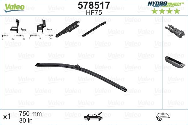 Valeo 578517 - Lamă pentru ștergător auto