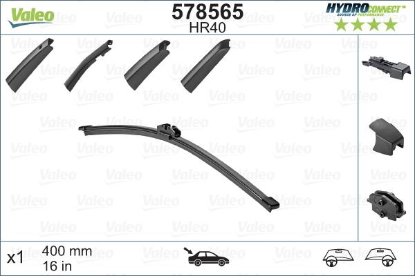 Valeo 578565 - Lamelă ștergător auto