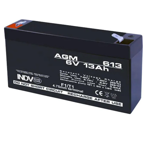 Baterie stationară 6V 13Ah (vehicul electric de jucărie)