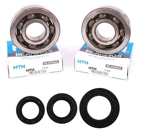 Set rulmenți + simeringuri ambielaj scuter Yamaha / Mbk / Malaguti NTN (Fabricat în Japonia)