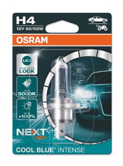 Bec auto fază lungă H4 12V 60/55W Cool Blue Intense, OSRAM Nextgen, blister 1 buc., cod 64193CBN-01B