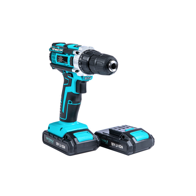 Masina de gaurit cu percutie si acumulator LI-ION Detoolz 18V/LED