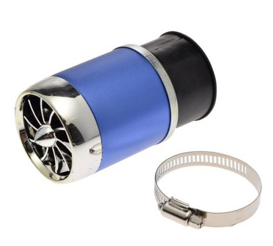 Filtru sport pentru aer scuter 26mm-48mm (albastru)