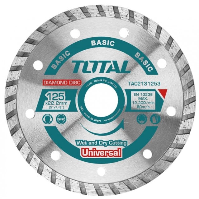Disc diamantat Turbo pentru tăiere beton 125mm