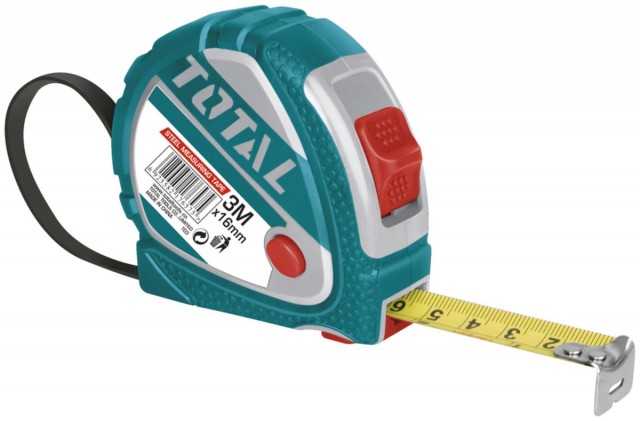 Ruletă 3m x 16mm Total Tools