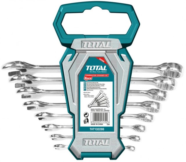 Set 8 chei combinate 6-19mm de la Total Tools