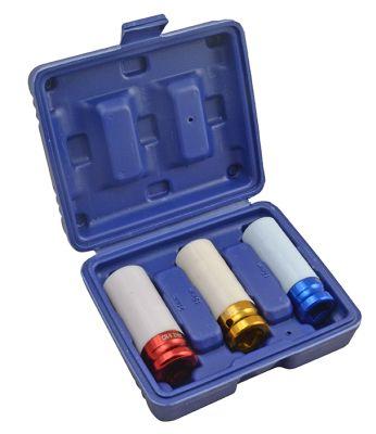 Set de 3 chei tubulare de impact MAGNETI MARELLI 007936331030, prindere pătrată de 1/2 inch, mărimi 17/19/21 mm, pentru jante din aliaj