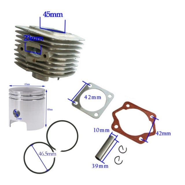 Cilindru motor bicicletă 60 cc (piston de 45 mm)