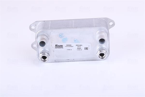 Radiator pentru răcirea uleiului cutiei de viteze automate NISSENS 90909 - RESIGILAT