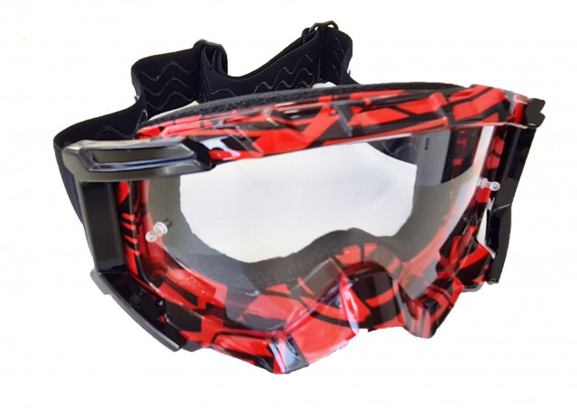 Ochelari roșii pentru ATV / Enduro / Motocross