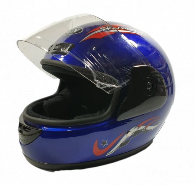 Casca scuter Full Face Safe (culoare albastră)