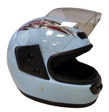 Casca integrală scuter Safe (bleu)