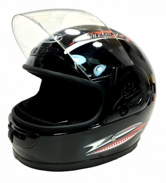 Cască Full Face Safe pentru scuter (neagră)