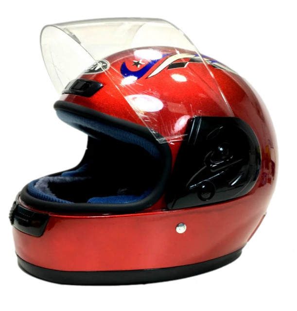 Casca scuter Full Face Safe (culoare roșie)