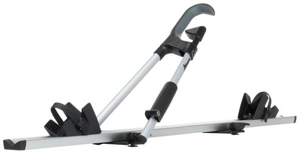 Suport bicicletă auto ATERA GIRO AF 082227AT, aluminiu, argintiu/negru, montare pe bare transversale, capacitate de încărcare 17 kg