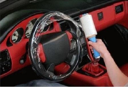 Folie de protecție pentru volan SERWO 0990461, albă