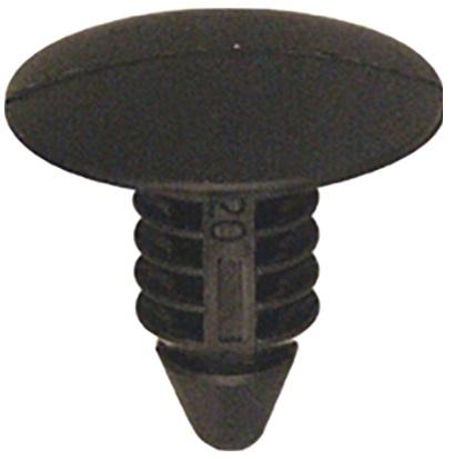 Set 25 cleme auto RESTAGRAF 10010, 6.3-6.7 mm, plastic, culoare neagră