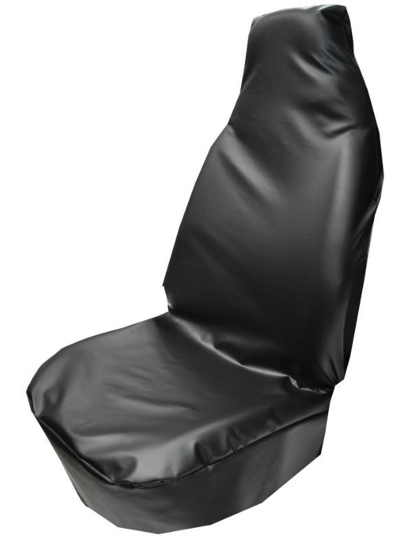 Husă de protecție scaun auto CARPASSION 10031CP, piele ecologică, reutilizabilă, negru