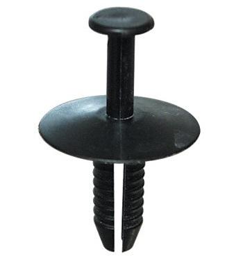 Set 8 nituri auto Restagraf A10377, 6 mm, plastic, negru, pentru fixare elemente decor.