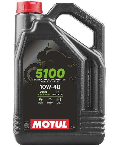 Ulei de motor 4T MOTUL 5100 10W40 MA2, 4 litri, semi-sintetic
