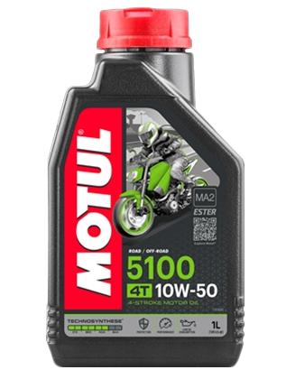 Ulei de motor 4T MOTUL 5100 10W50 MA2 Ester, 1L, semi-sintetic