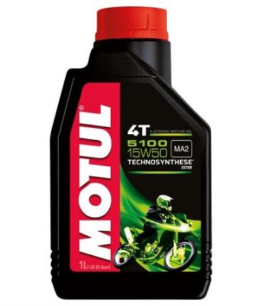 Lubrifiant motor 4T MOTUL 5100 15W50 MA2 104080, 1 litru, semi-sintetic