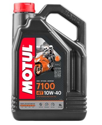 Ulei motor sintetic 4T MOTUL 7100 10W40 MA2 Ester, 4 litri, cod 104092