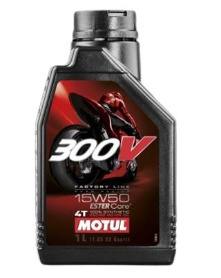 Ulei motor sintetic 4T MOTUL 300V Factory Line Road Racing 15W50 Ester Core, 1 litru, cod 104125