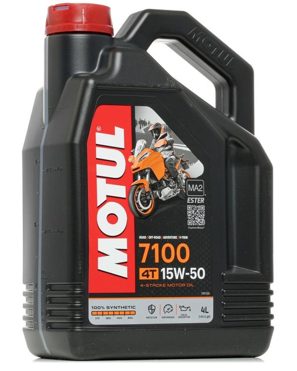 Ulei de motor sintetic 4T MOTUL 7100 15W50 MA2 Ester, 4 litri, cod 104299