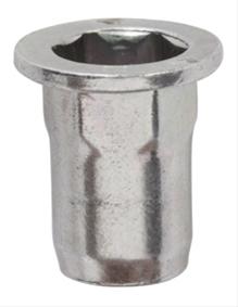 Set 10 piulițe RESTAGRAF 10457, M8-1.25, metalice, argintii