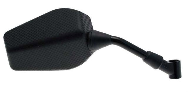 Oglindă dreapta dreptunghiulară V PARTS F1 universală M8 x 125 - Carbon (1 buc.) - BIHR (motocicletă) 1083850001