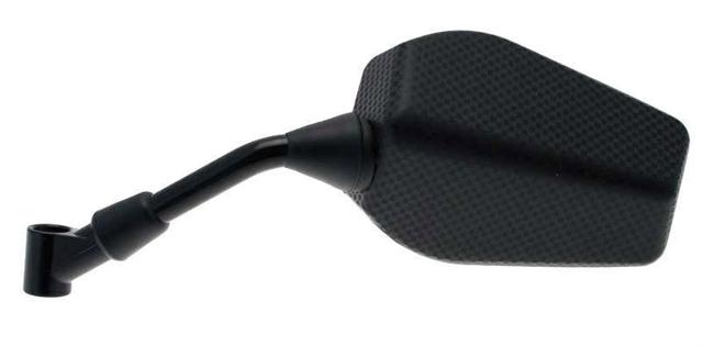 Oglindă dreaptă dreptunghiulară V PARTS F1 universală M8 x 125 - Carbon (1 buc.) - BIHR 1083850002 pentru motociclete