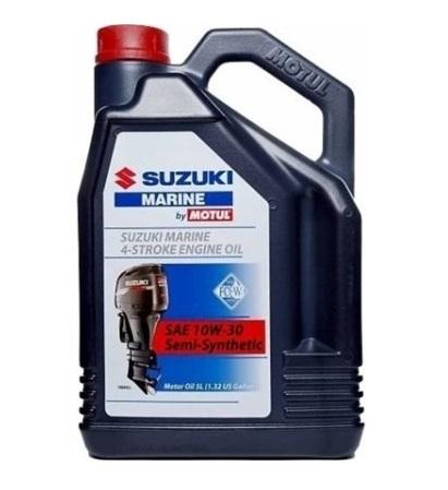 Ulei de motor semi-sintetic MOTUL Suzuki Marine 4T 10W30, volum 5 litri, cod 108713