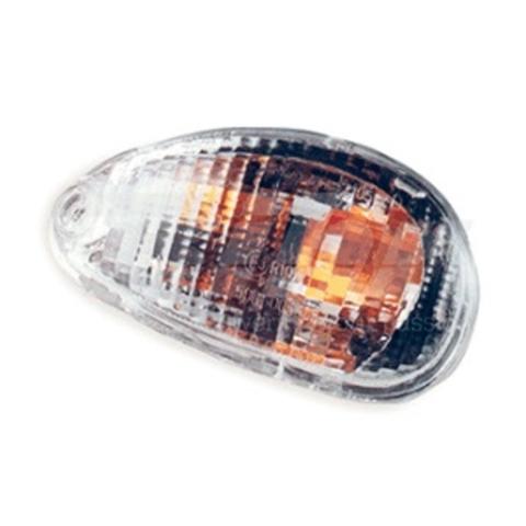 Semnalizator față stânga translucid tip OE pentru Piaggio Vespa ET4 - V PARTS BIHR 1102151 (moto)