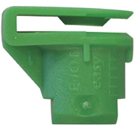 Set 12 clipsuri auto RESTAGRAF 11160, 5 mm, din plastic, verde