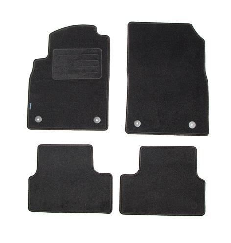 Set covorașe auto din mocheta PETEX, model REX, culoare grafit, compatibil cu Chevrolet Cruze J300, 2009-2016, cod 112365202PX.