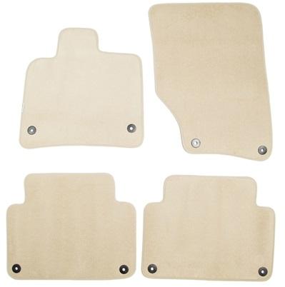 Set covorașe auto din mochetă PETEX model Comet, culoare bej, compatibil AUDI Q7 4L (2006-2015), cod produs 114758509PX