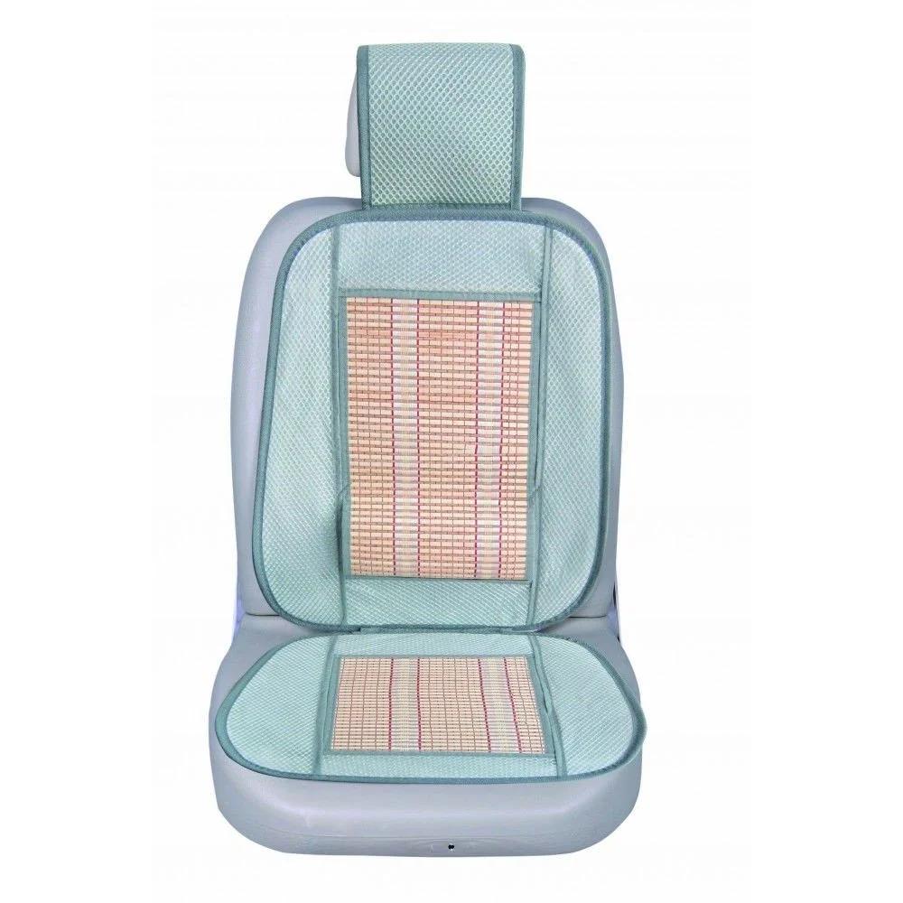 Husă universală pentru scaun auto BOTTARI K Flower Bamboo, inserție bambus, albastru, model 12161BT