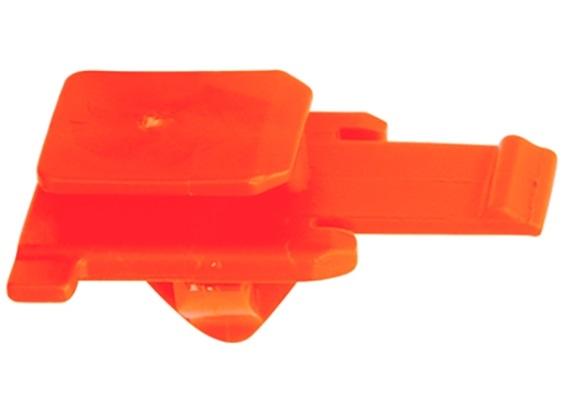 Set de 6 cleme auto RESTAGRAF 12368, din plastic, culoare portocalie