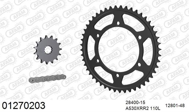 Kit Lanț Moto Yamaha FZS 600 Fazer 1998-2003 - AFAM (Cod: 01270203)