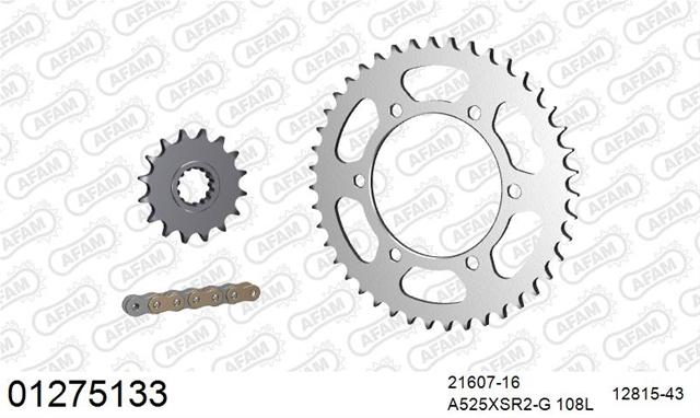 01275133 Kit lanț motocicletă Yamaha MT-07, XSR 700 XTribute, Tenere 700 (2014-2025) AFAM