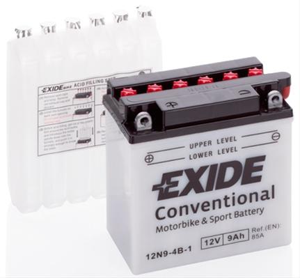 Exide 12N9-4B-1EXI Acumulator Convențional (+Acid) +ST