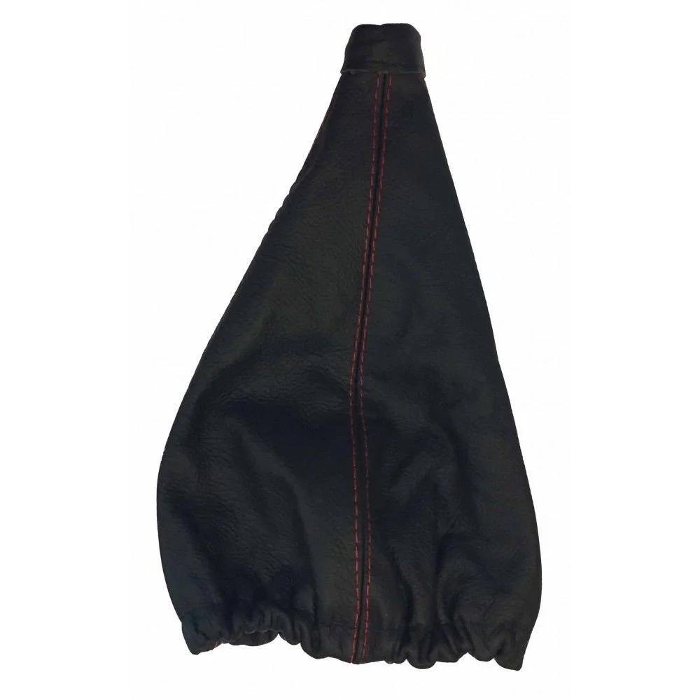 Manson universal pentru schimbător de viteze BOTTARI, piele sintetică, negru/roșu, model 13317BT