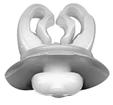 Set 20 cleme auto RESTAGRAF 1361, diametru prindere 3-3.5 mm, plastic alb