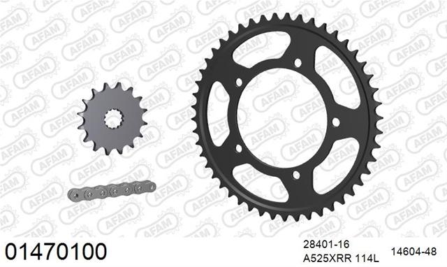 Kit lanț motocicletă Suzuki GSR 600 2006-2011 - AFAM (cod produs: 01470100)