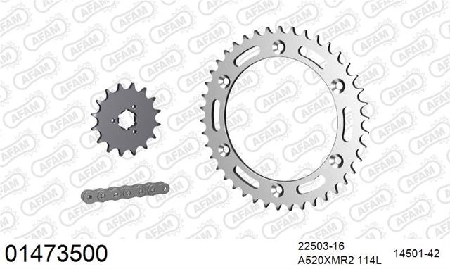 01473500 Kit Lanț Moto Suzuki DR 650 1989-2025 - AFAM