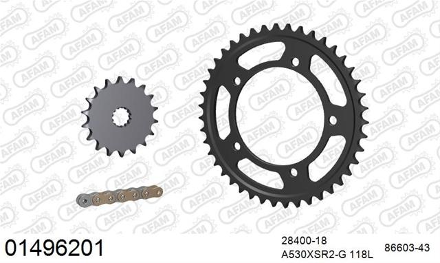 01496201 KIT LANȚ pentru motocicletă SUZUKI GSF 1250 BANDIT 2006-2025 - AFAM
