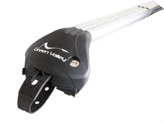 Set 2 bare transversale auto telescopice GREEN VALLEY 156 515, lungime ajustabilă 80-110 cm, capacitate maximă 100 kg, 4 încuietori, aluminiu